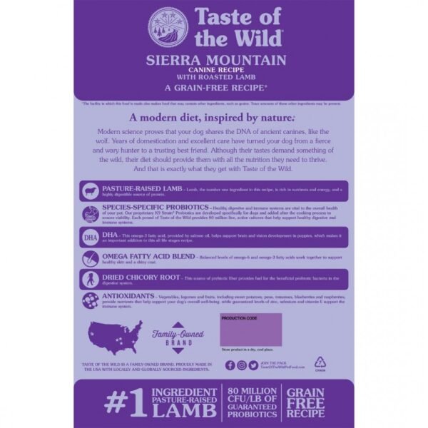 inv_product-1709614331624 Taste Of The Wild Dog 2kg Sierra Mountain Roasted Lamb Dry Dog Food